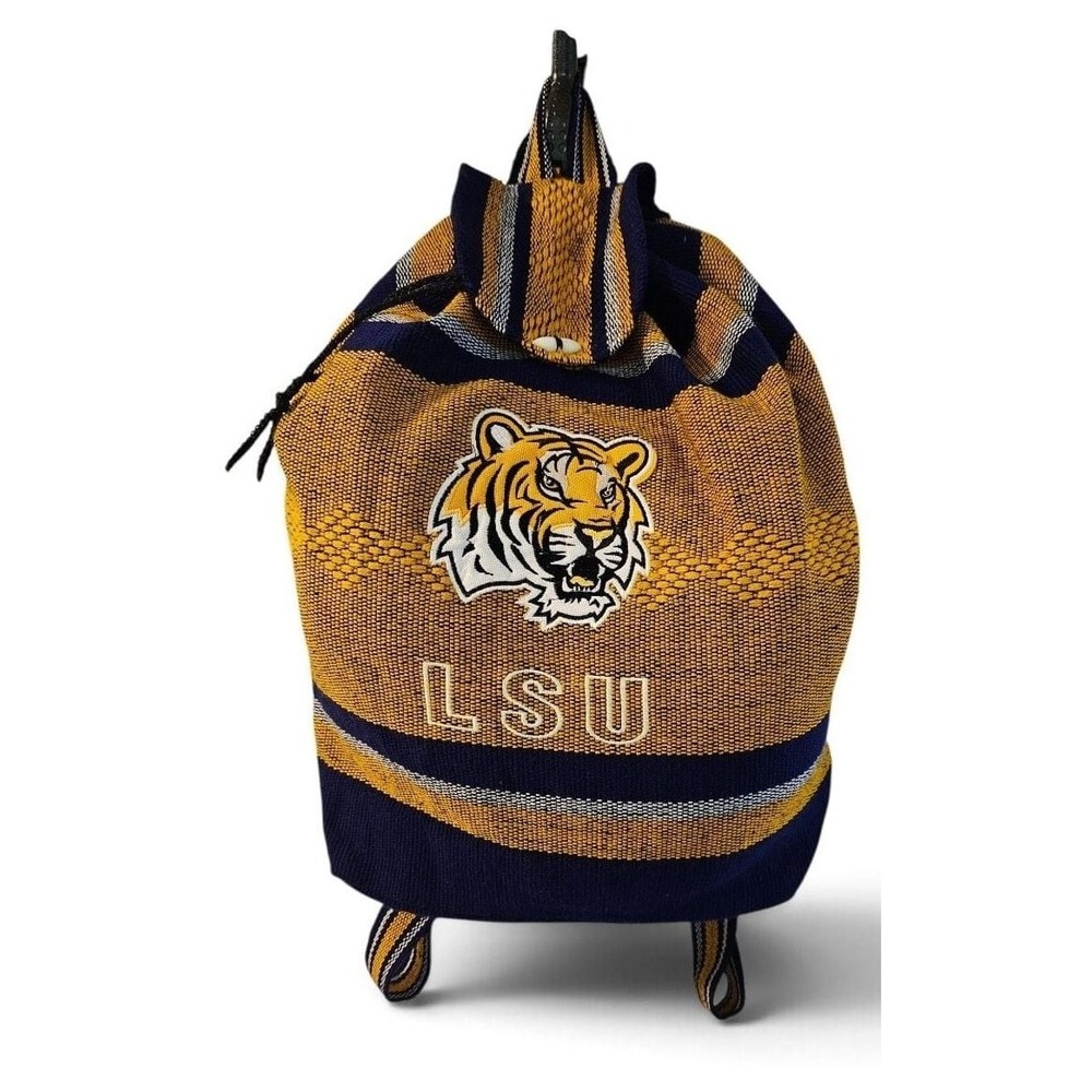 Louisiana State University LSU Tigers Woven Serape Backpack with Tiger Logo